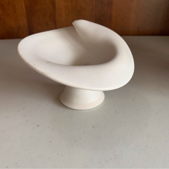 Set of 3 Calla Lily Tapered Candle Holders Studio Artist Pottery signed - Picture 9 of 10